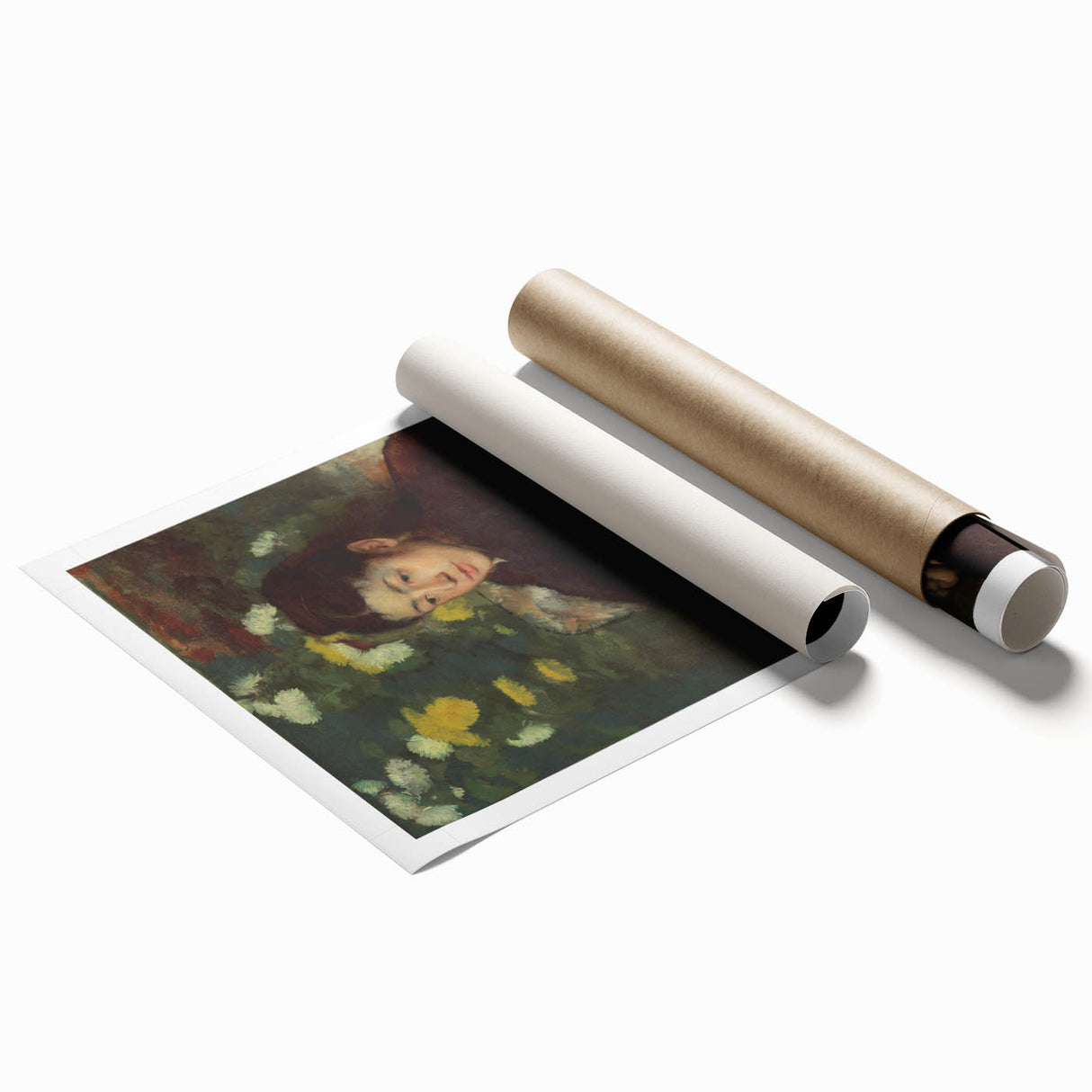Impressionist Portrait - Mademoiselle Malo by Degas Wall Art Print