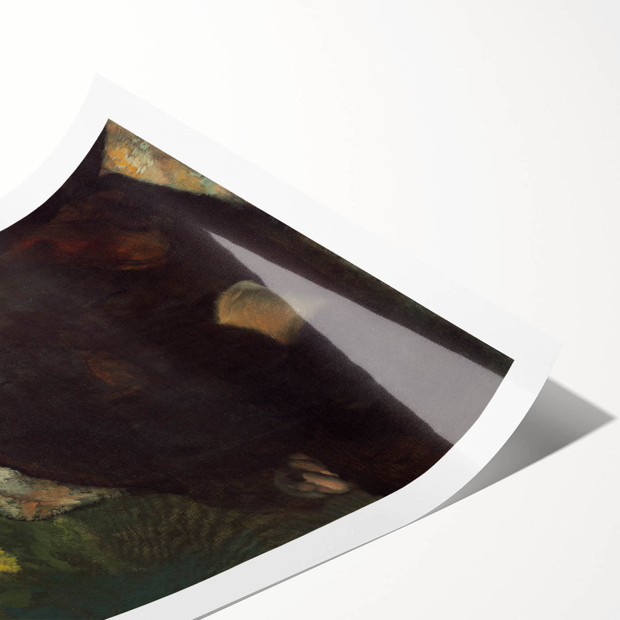 Impressionist Portrait - Mademoiselle Malo by Degas Wall Art Print