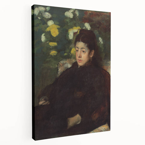 Impressionist Portrait - Mademoiselle Malo by Degas Wall Art Print