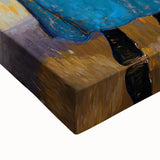 Vibrant Modern Wall Art - Expressive Portrait of a Couple in Warm Tones