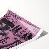 Nirvana Concert Poster - Retro Pink Art - Vintage 90s Grunge Print