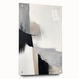 Canvas Art for Dining Area – Minimalist Abstract Black & Gray