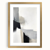Canvas Art for Dining Area – Minimalist Abstract Black & Gray