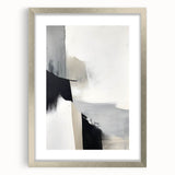 Canvas Art for Dining Area – Minimalist Abstract Black & Gray