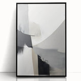 Canvas Art for Dining Area – Minimalist Abstract Black & Gray