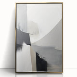 Canvas Art for Dining Area – Minimalist Abstract Black & Gray