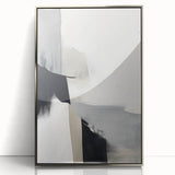 Canvas Art for Dining Area – Minimalist Abstract Black & Gray