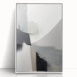 Canvas Art for Dining Area – Minimalist Abstract Black & Gray