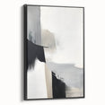 Canvas Art for Dining Area – Minimalist Abstract Black & Gray