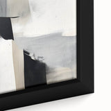 Canvas Art for Dining Area – Minimalist Abstract Black & Gray