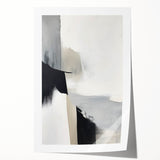 Canvas Art for Dining Area – Minimalist Abstract Black & Gray