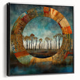 Abstract Landscape Living Room Wall Art – Large Canvas & Framed Print