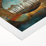 Abstract Landscape Living Room Wall Art – Large Canvas & Framed Print