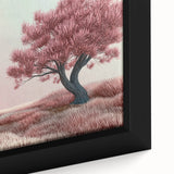 Close-up of an abstract floral framed canvas artwork showcasing vibrant colors and intricate details, ideal for enhancing modern home decor and artistic spaces.