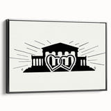 Expressionist Art - Temple with Two Hearts by Leo Gestel Wall Art