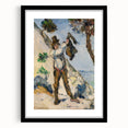 Impressionist Painting - Man with a Vest by Cézanne Wall Art Print