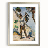 Impressionist Painting - Man with a Vest by Cézanne Wall Art Print