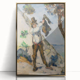 Impressionist Painting - Man with a Vest by Cézanne Wall Art Print