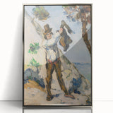 Impressionist Painting - Man with a Vest by Cézanne Wall Art Print