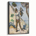 Impressionist Painting - Man with a Vest by Cézanne Wall Art Print