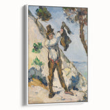 Impressionist Painting - Man with a Vest by Cézanne Wall Art Print