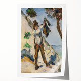 Impressionist Painting - Man with a Vest by Cézanne Wall Art Print