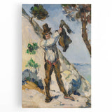 Impressionist Painting - Man with a Vest by Cézanne Wall Art Print