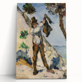 Impressionist Painting - Man with a Vest by Cézanne Wall Art Print