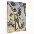 Impressionist Painting - Man with a Vest by Cézanne Wall Art Print