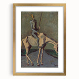 Abstract Modern Wall Art - Don Quixote on Horseback in Earthy Tones