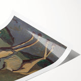 Abstract Modern Wall Art - Don Quixote on Horseback in Earthy Tones