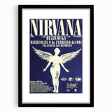 Nirvana Concert Poster - Retro Angel Art - Vintage 90s Rock Print