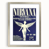 Nirvana Concert Poster - Retro Angel Art - Vintage 90s Rock Print