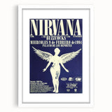 Nirvana Concert Poster - Retro Angel Art - Vintage 90s Rock Print