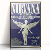 Nirvana Concert Poster - Retro Angel Art - Vintage 90s Rock Print