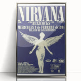 Nirvana Concert Poster - Retro Angel Art - Vintage 90s Rock Print
