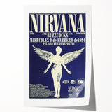 Nirvana Concert Poster - Retro Angel Art - Vintage 90s Rock Print