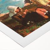 Realism Pastoral Scene - Two Girls in a Field by Homer