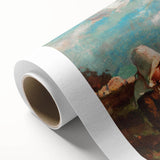 Realism Pastoral Scene - Two Girls in a Field by Homer