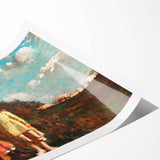 Realism Pastoral Scene - Two Girls in a Field by Homer