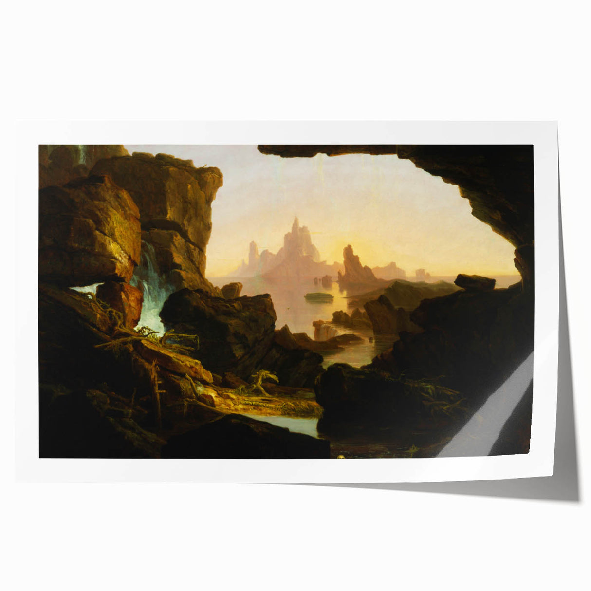 Romanticism Art: The Subsiding of the Waters by Thomas Cole