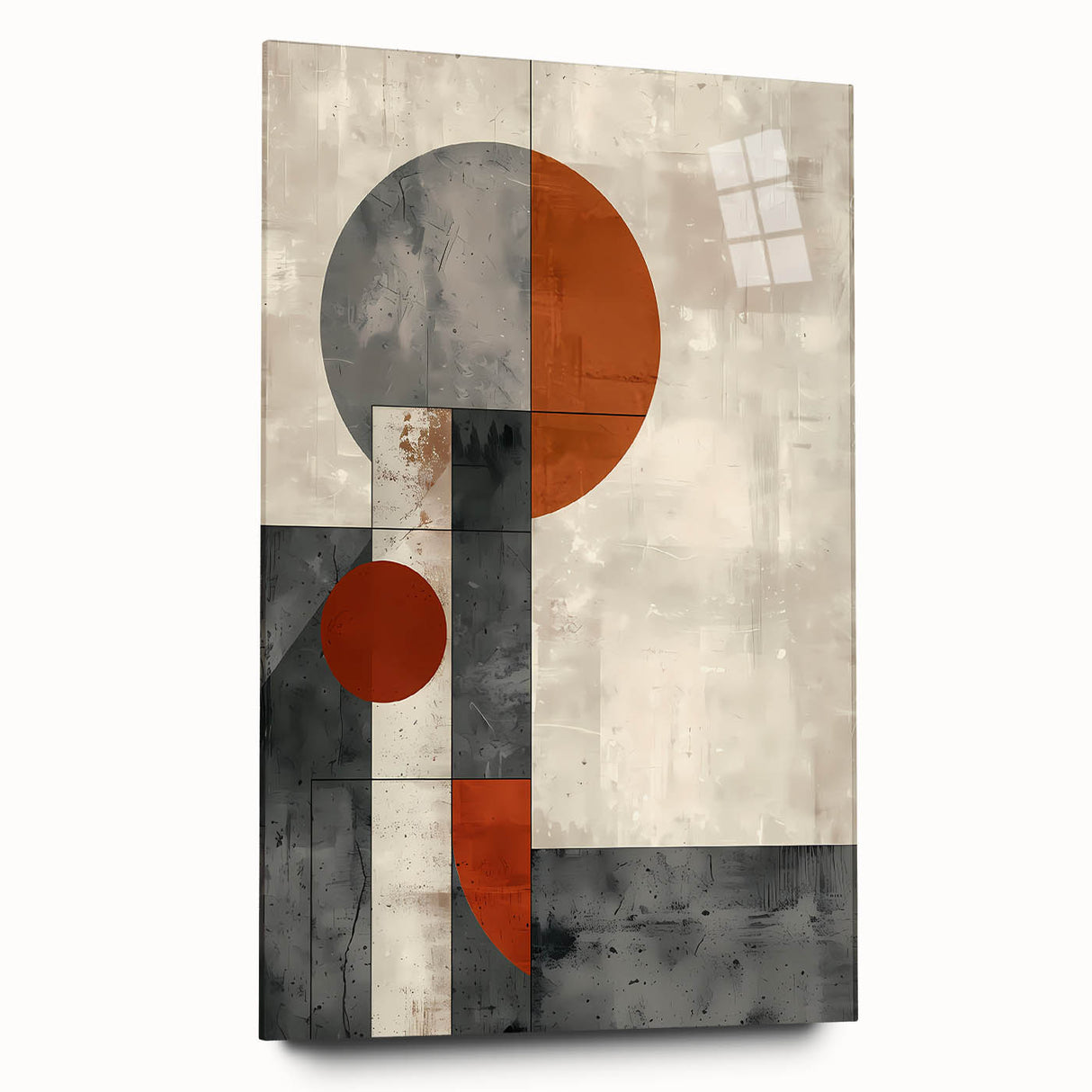 Dining Room Wall Decor – Geometric Abstract Canvas Art Print