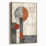 Dining Room Wall Decor – Geometric Abstract Canvas Art Print