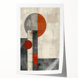 Dining Room Wall Decor – Geometric Abstract Canvas Art Print