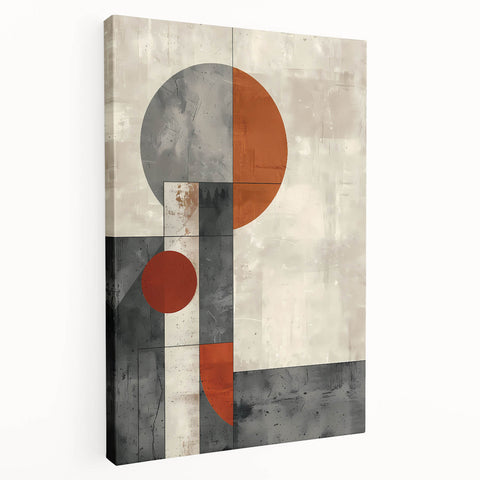 Dining Room Wall Decor – Geometric Abstract Canvas Art Print