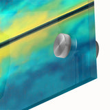 Close-up of an abstract floral design on acrylic glass, showcasing vibrant colors and intricate details, perfect for modern home decor. Ideal for art enthusiasts and interior design lovers.