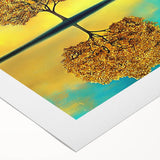 Abstract floral design on rolled canvas, showcasing vibrant colors and intricate patterns, perfect for modern home decor. Packaged securely in a sturdy tube for delivery.