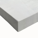 Close-up of a stretched canvas showcasing an abstract minimalist wall art design with soft pastel colors and geometric shapes, perfect for modern home decor.