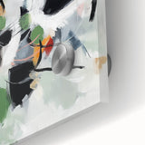 Colorful Abstract Wall Art – Bold Black and Green Modern Canvas