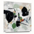 Colorful Abstract Wall Art – Bold Black and Green Modern Canvas